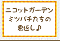 ニコットガーデンミツバチたちの恩返し♪