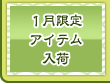 1月限定アイテム入荷