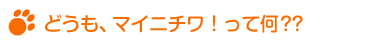 どうも、マイニチワ！って何??